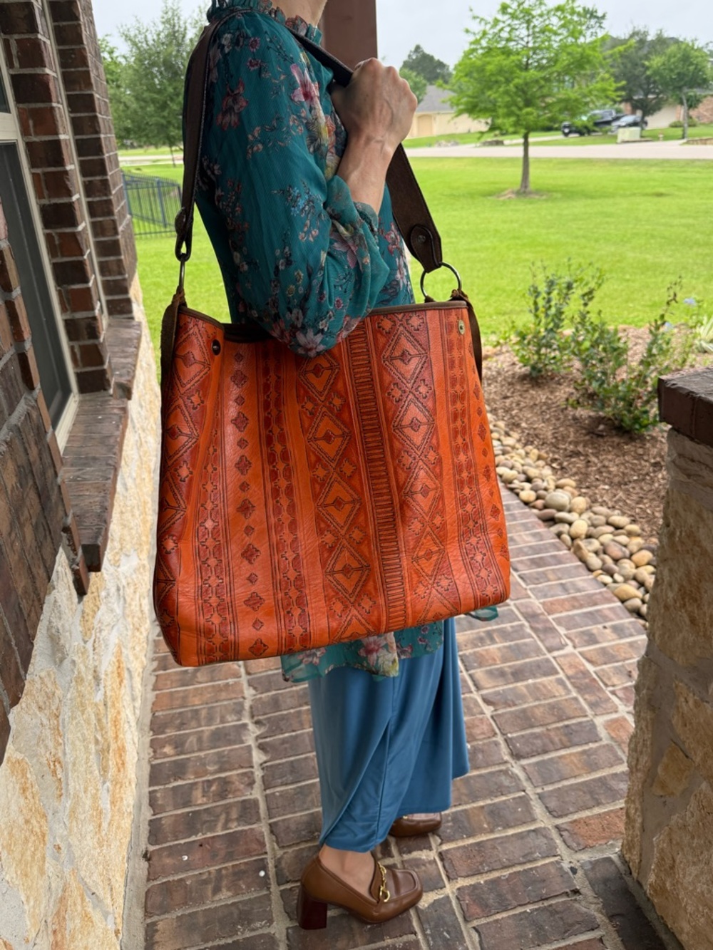 Double J Saddlery XL Leather Tote